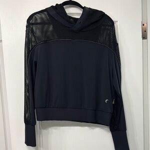 Black Mesh Women's Sweater